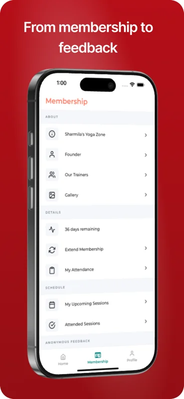 Sharmila Yoga Zone screen 4